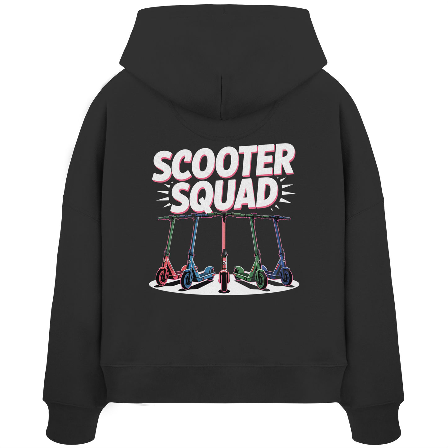 Scooter Squad - Womens Organic Boxcut Hoodie