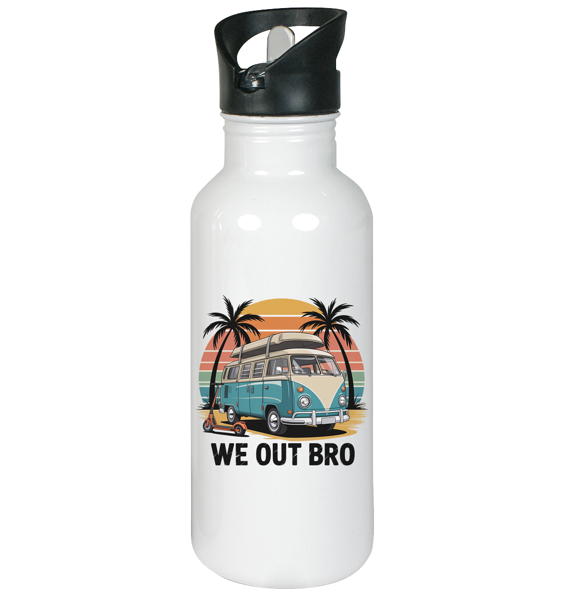 Vanlife We out Bro - Edelstahl-Trinkflasche