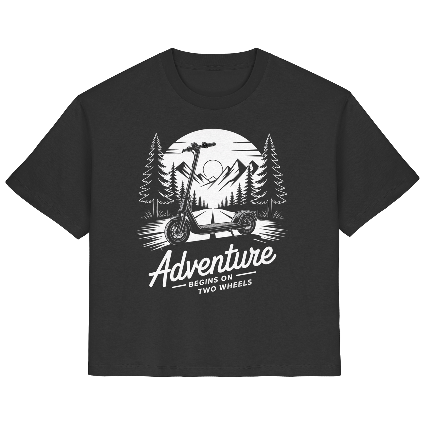 Adventure begins on two wheels - Ladies Organic Shirt