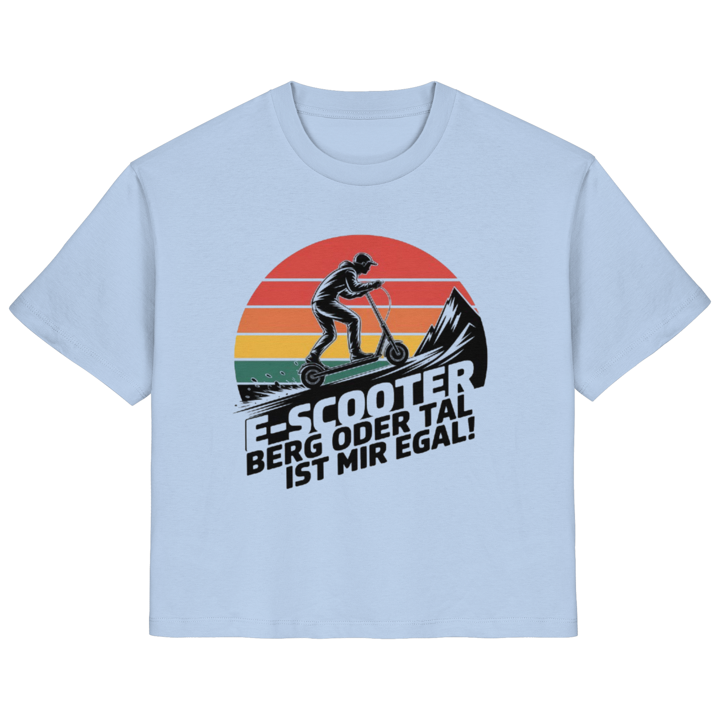 E-Scooter Berg oder Tal ist mir egal - Ladies Organic Shirt