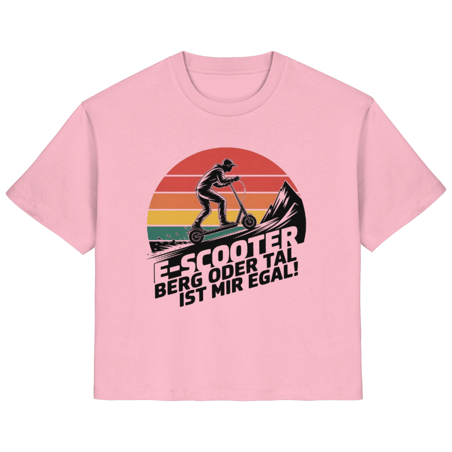 E-Scooter Berg oder Tal ist mir egal - Ladies Organic Shirt
