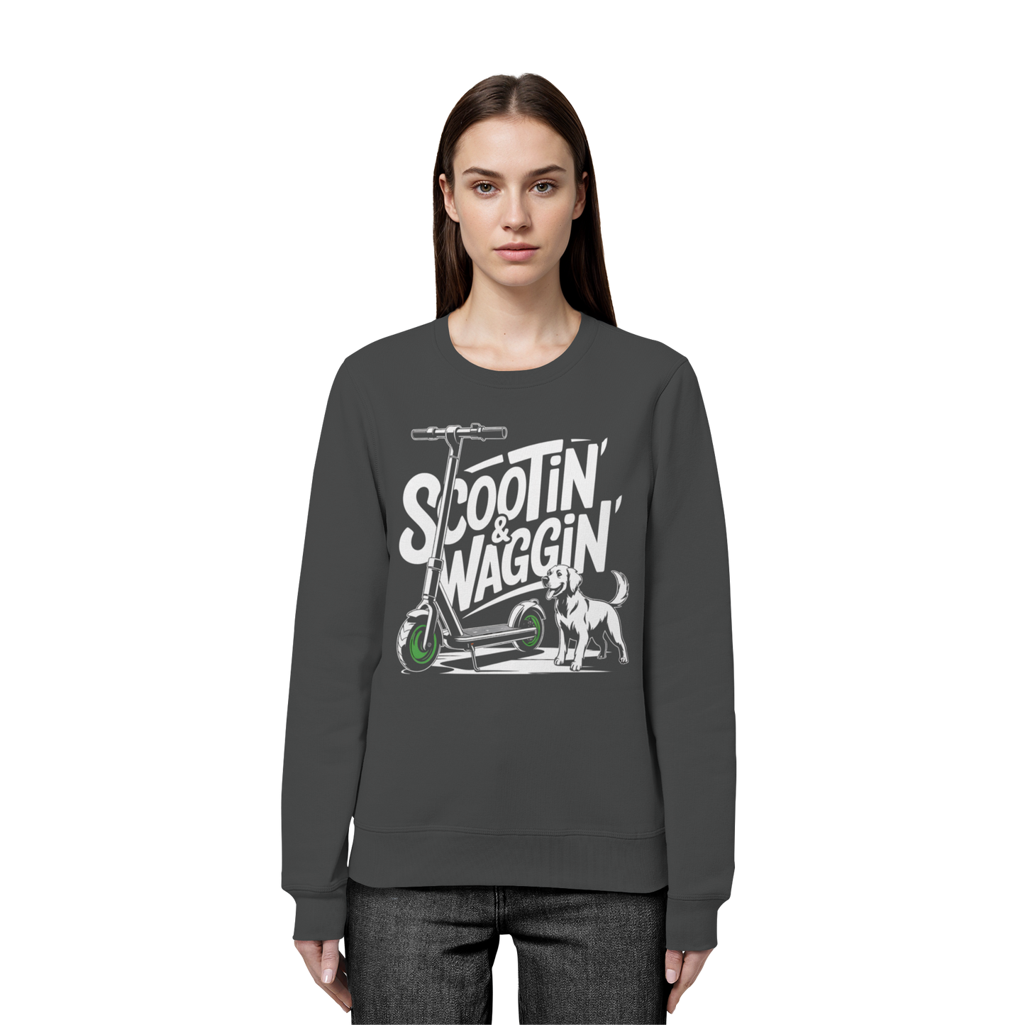 Scootin’ & Waggin’ - Organic Basic Unisex Sweatshirt