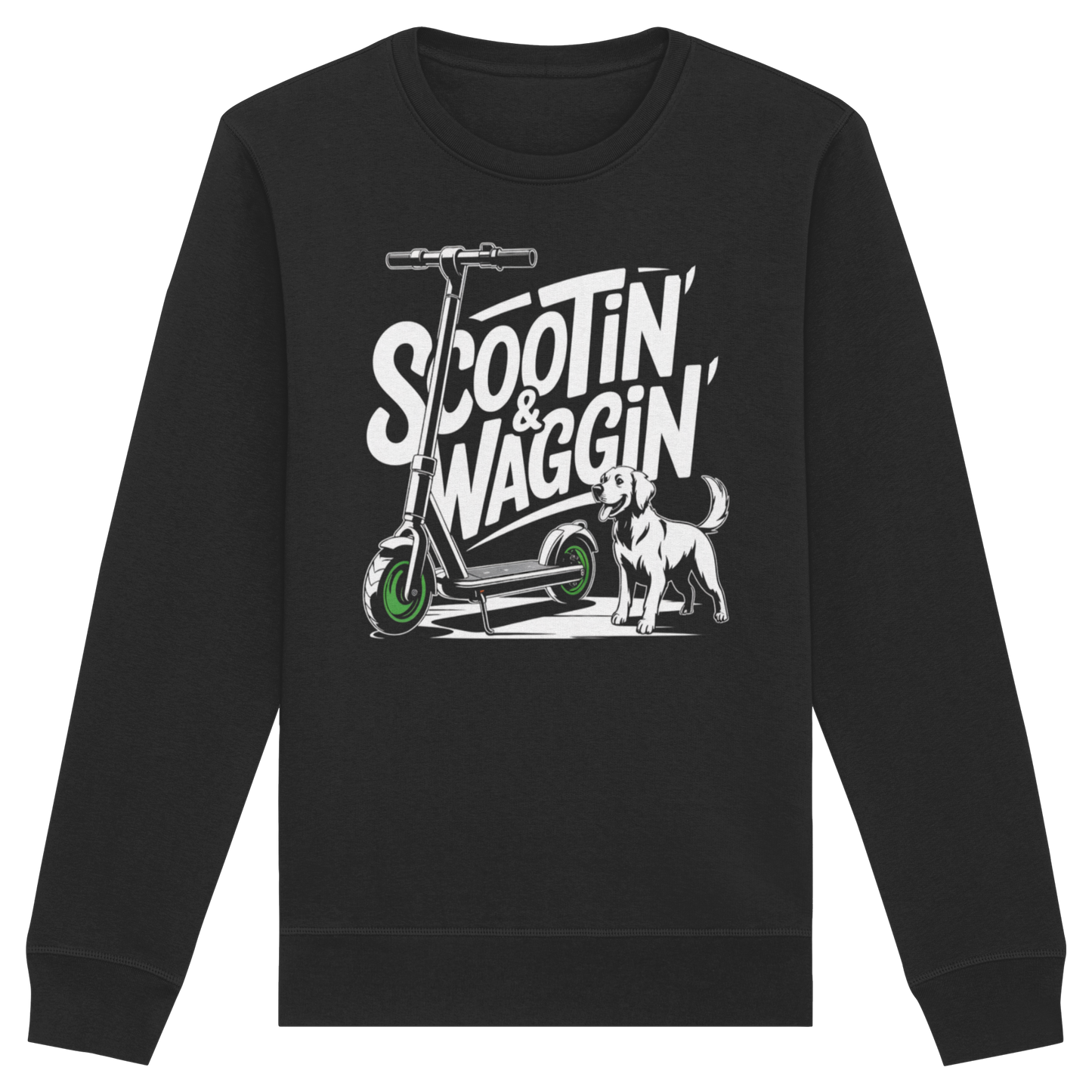 Scootin’ & Waggin’ - Organic Basic Unisex Sweatshirt