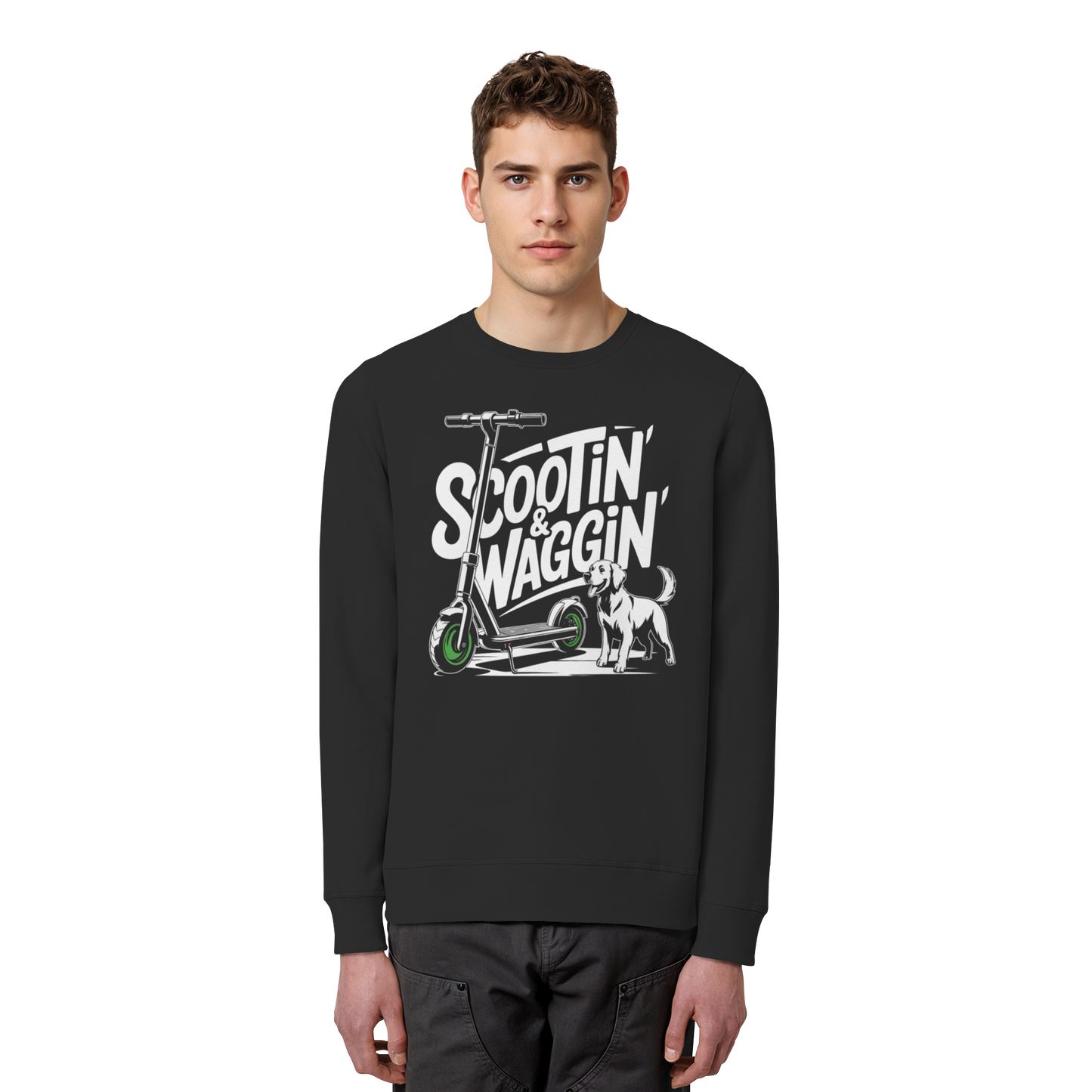 Scootin’ & Waggin’ - Organic Basic Unisex Sweatshirt