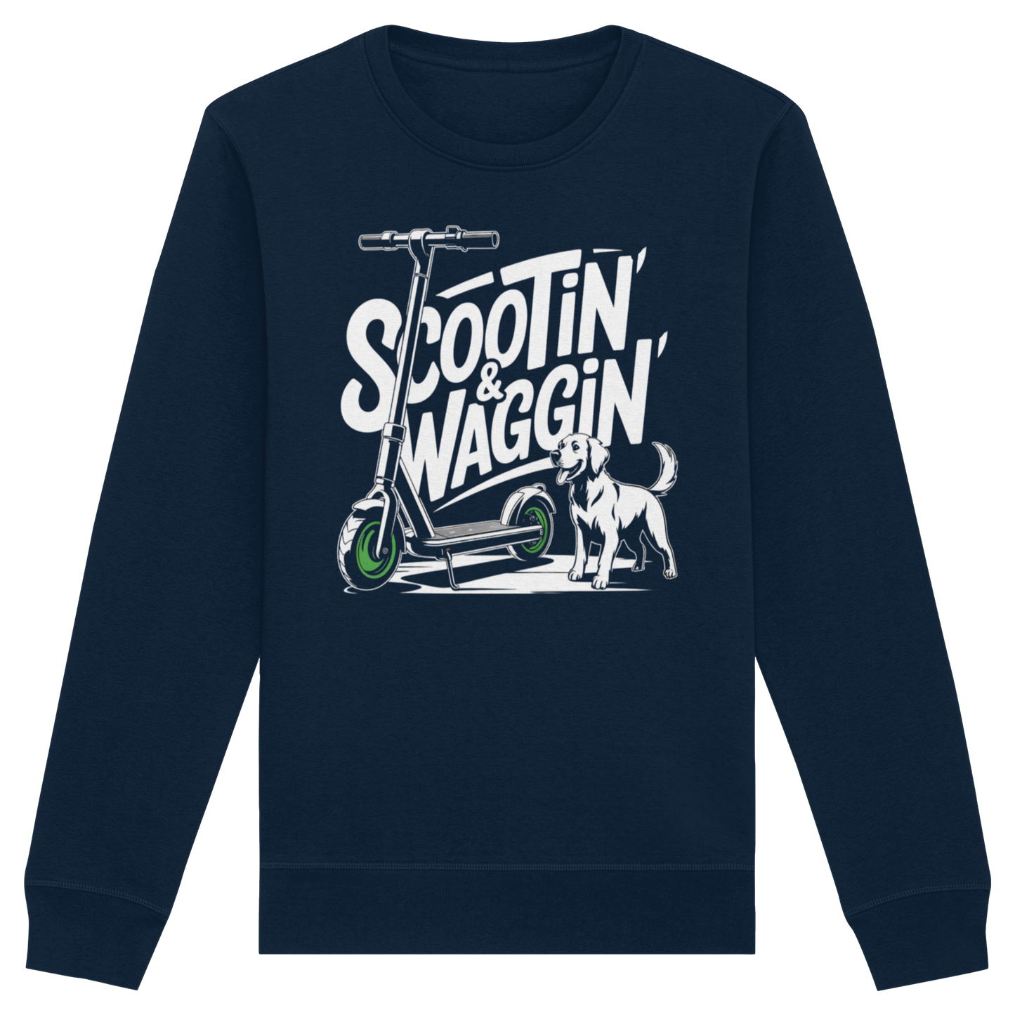 Scootin’ & Waggin’ - Organic Basic Unisex Sweatshirt