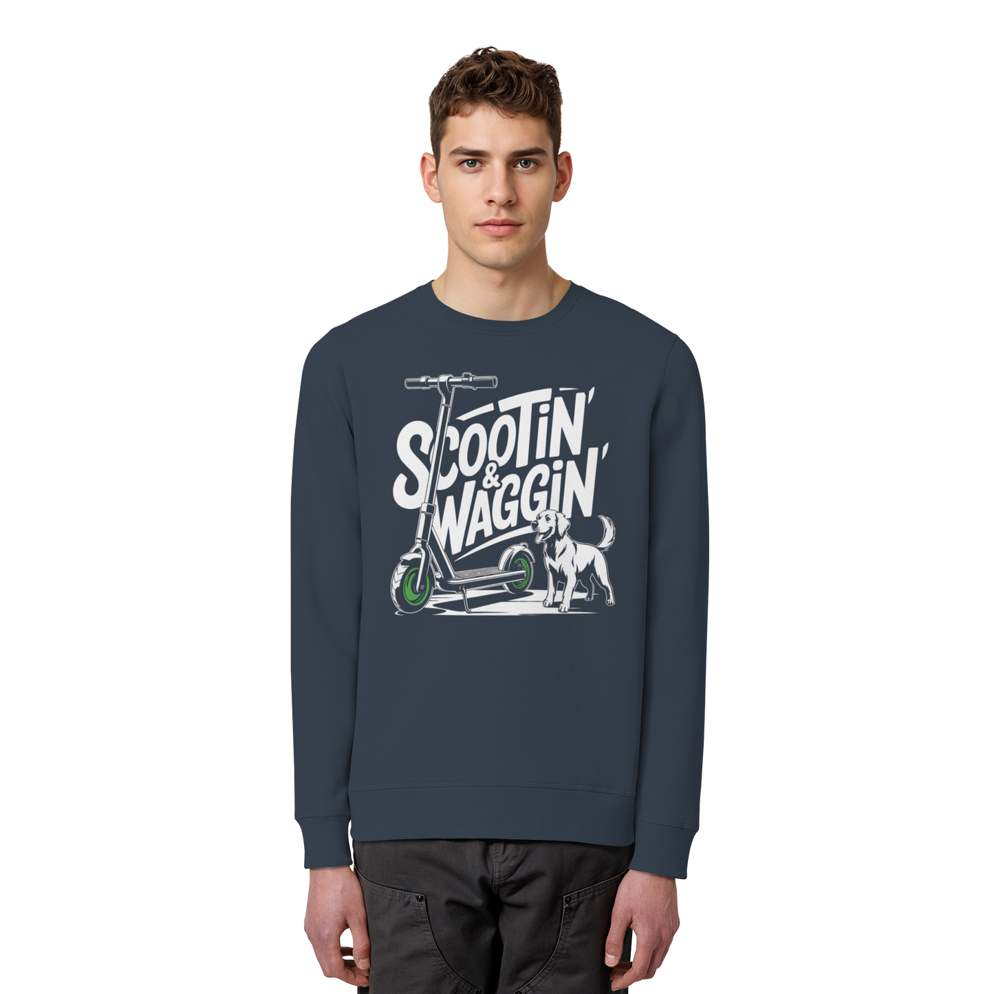 Scootin’ & Waggin’ - Organic Basic Unisex Sweatshirt
