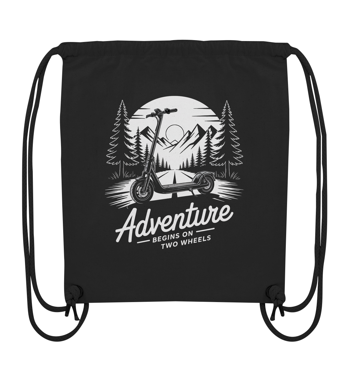 Adventure begins on two wheels - Organic Gym-Bag