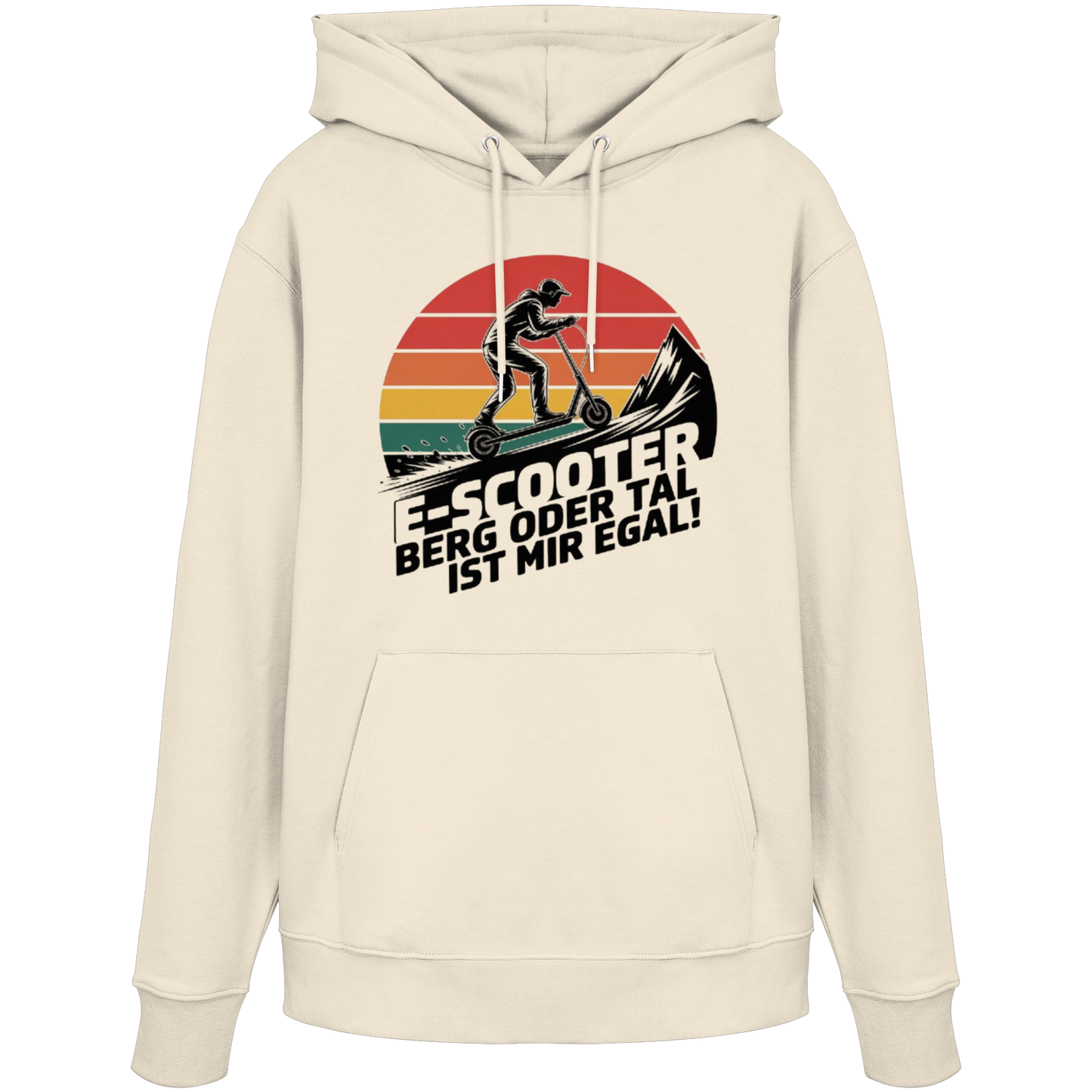 E-Scooter Berg oder Tal ist mir egal - Organic Hoodie