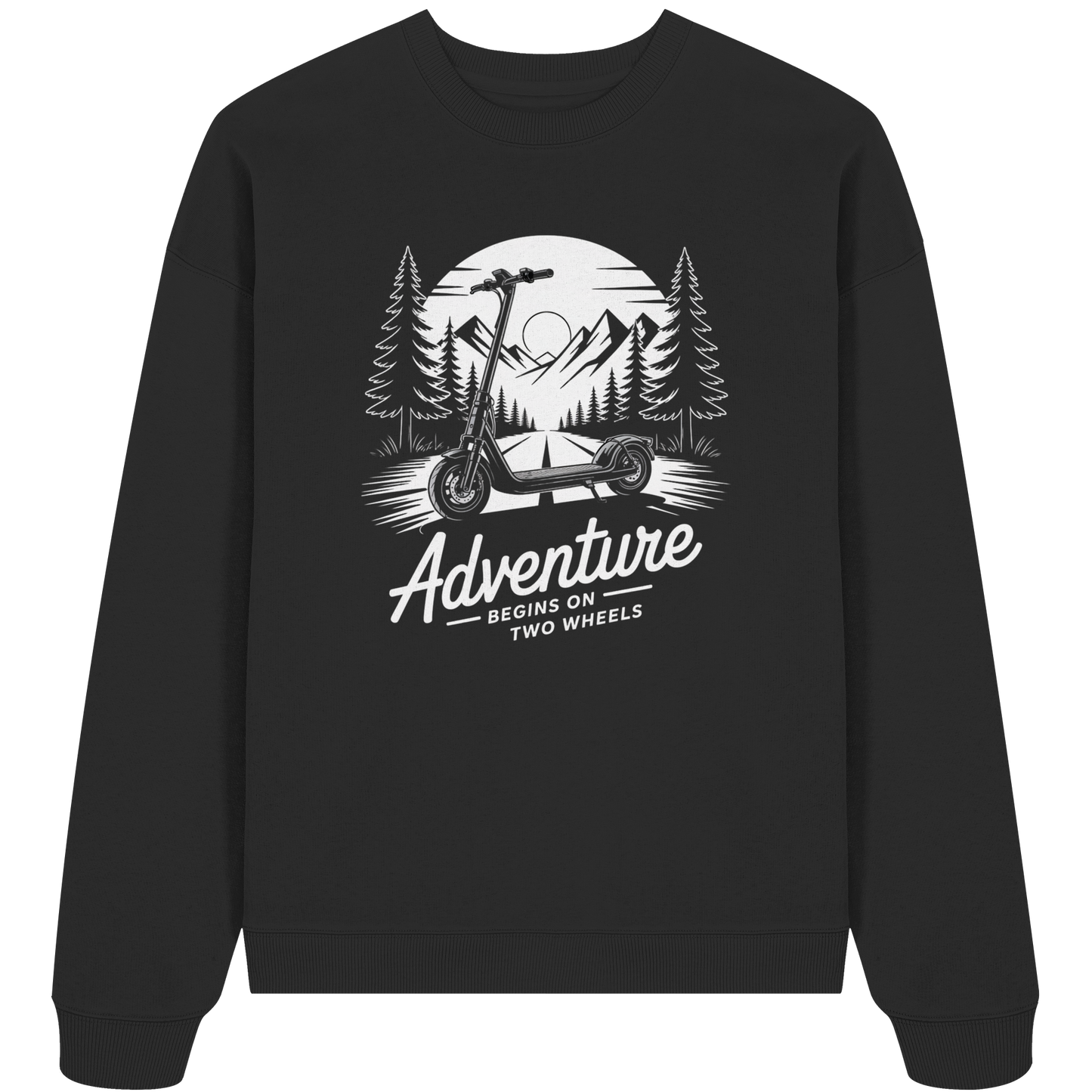 Adventure begins on two wheels - Organic Oversize Sweatshirt
