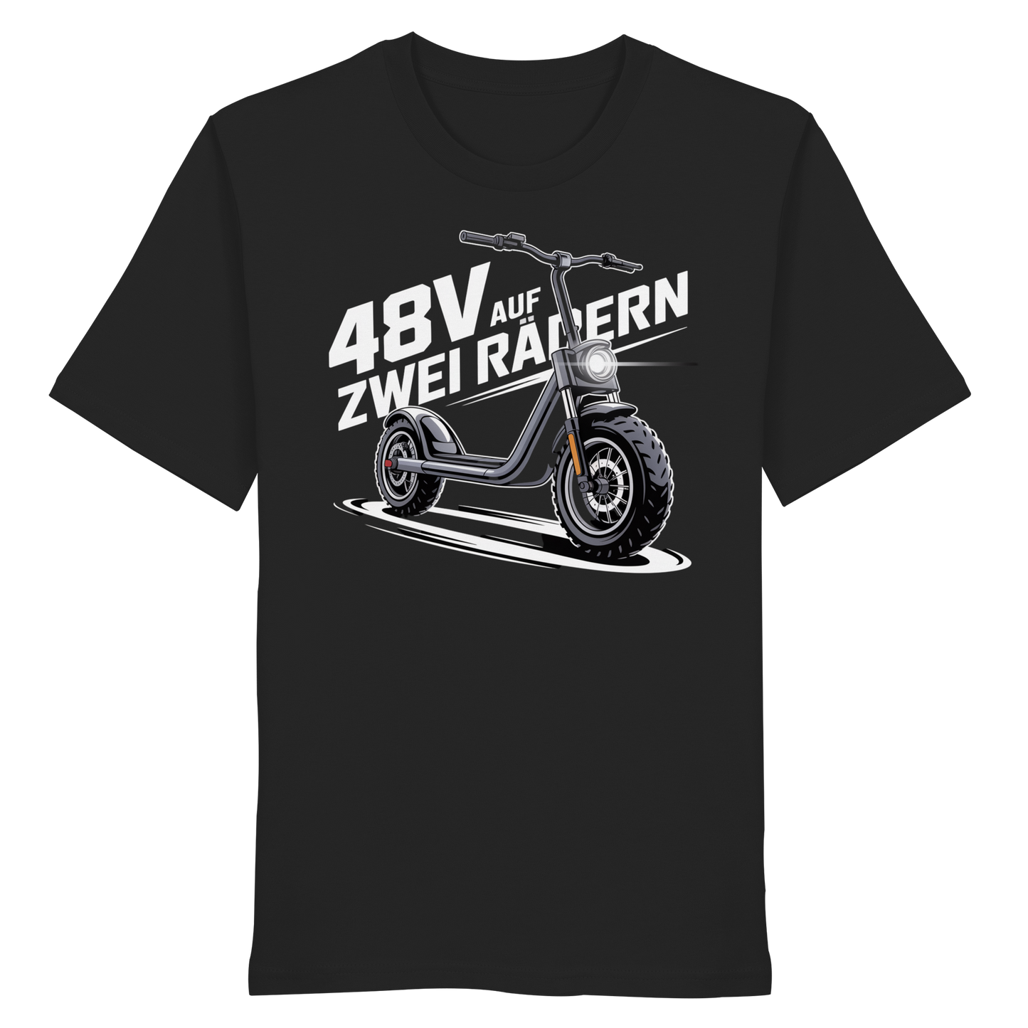 48 V auf zwei Rädern - Organic Shirt