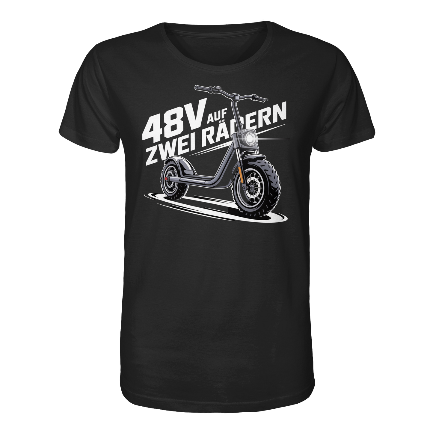 48 V auf zwei Rädern - Organic Shirt