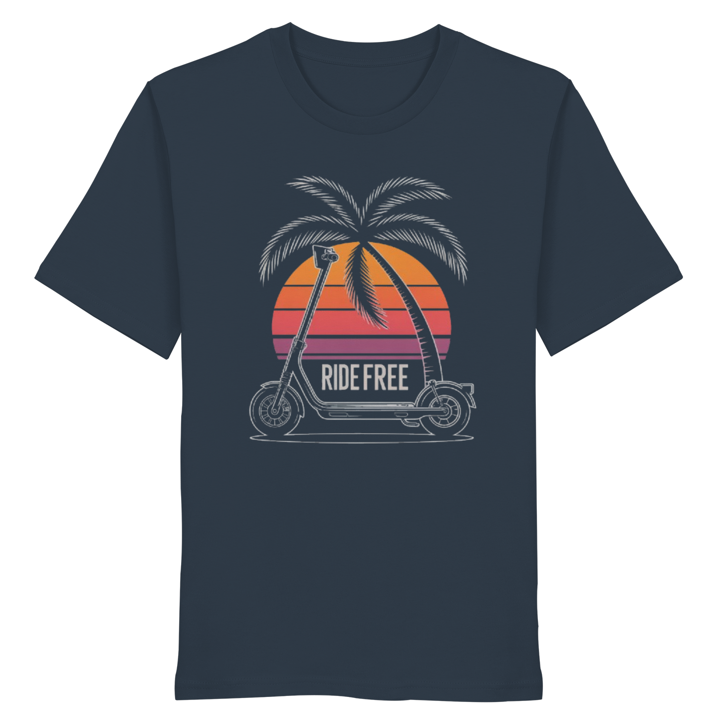 Ride Free Sunset and Palm - Organic Shirt