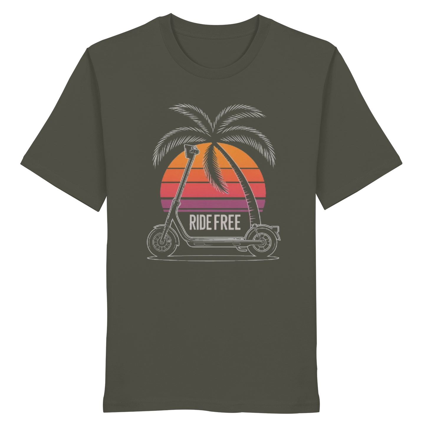 Ride Free Sunset and Palm - Organic Shirt