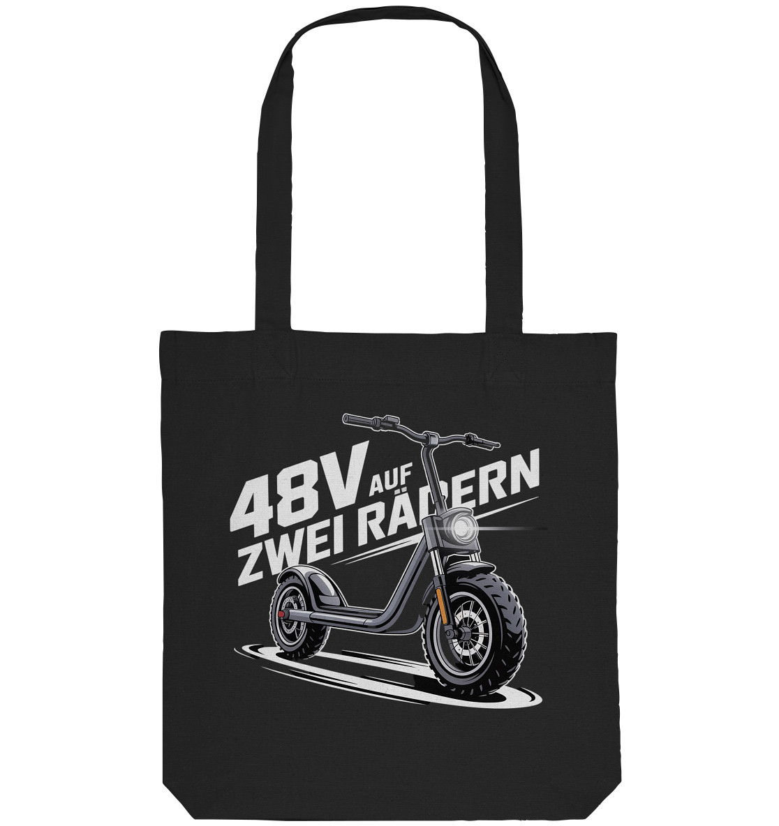 48 V auf zwei Rädern - Organic Tote-Bag