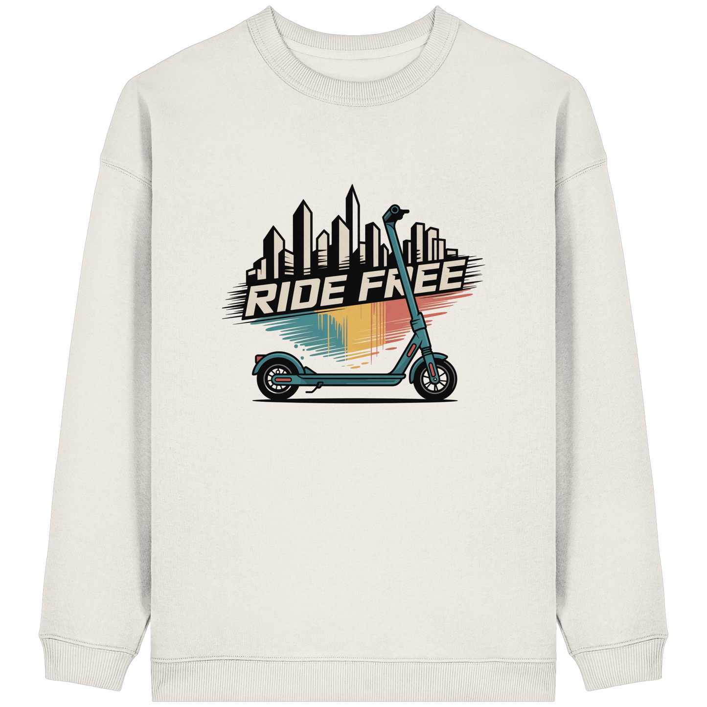 Ride free - Womens Organic Oversized Sweatshirt