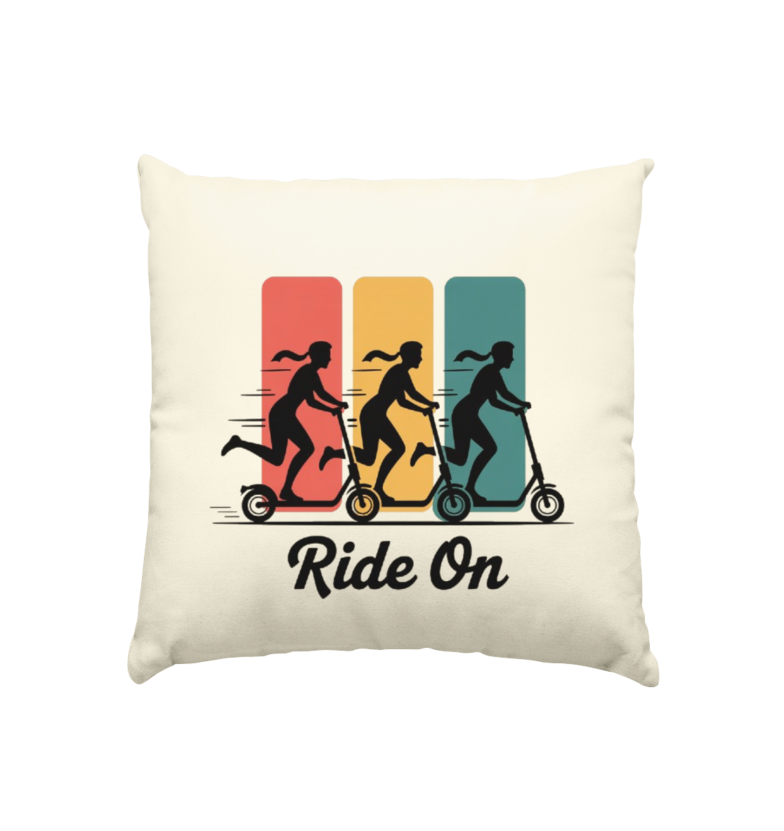 Ride on  - Kissen natur 40x40cm