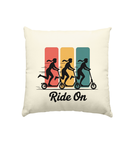 Ride on  - Kissen natur 40x40cm