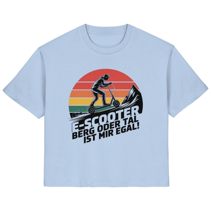 E-Scooter Berg oder Tal ist mir egal - Ladies Organic Shirt