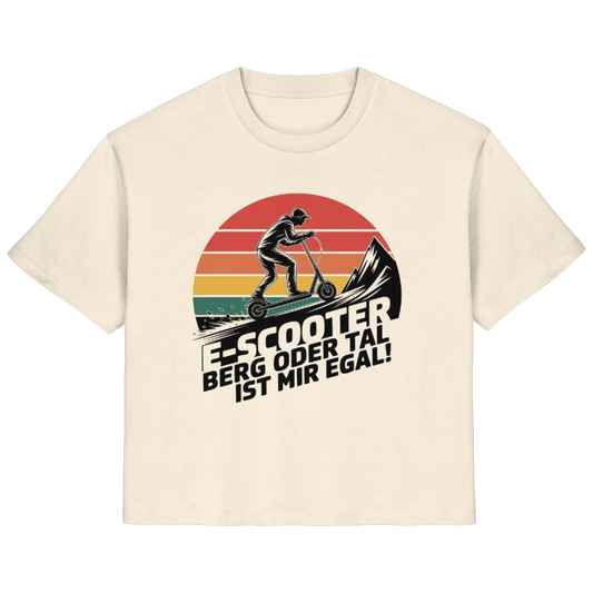 E-Scooter Berg oder Tal ist mir egal - Ladies Organic Shirt