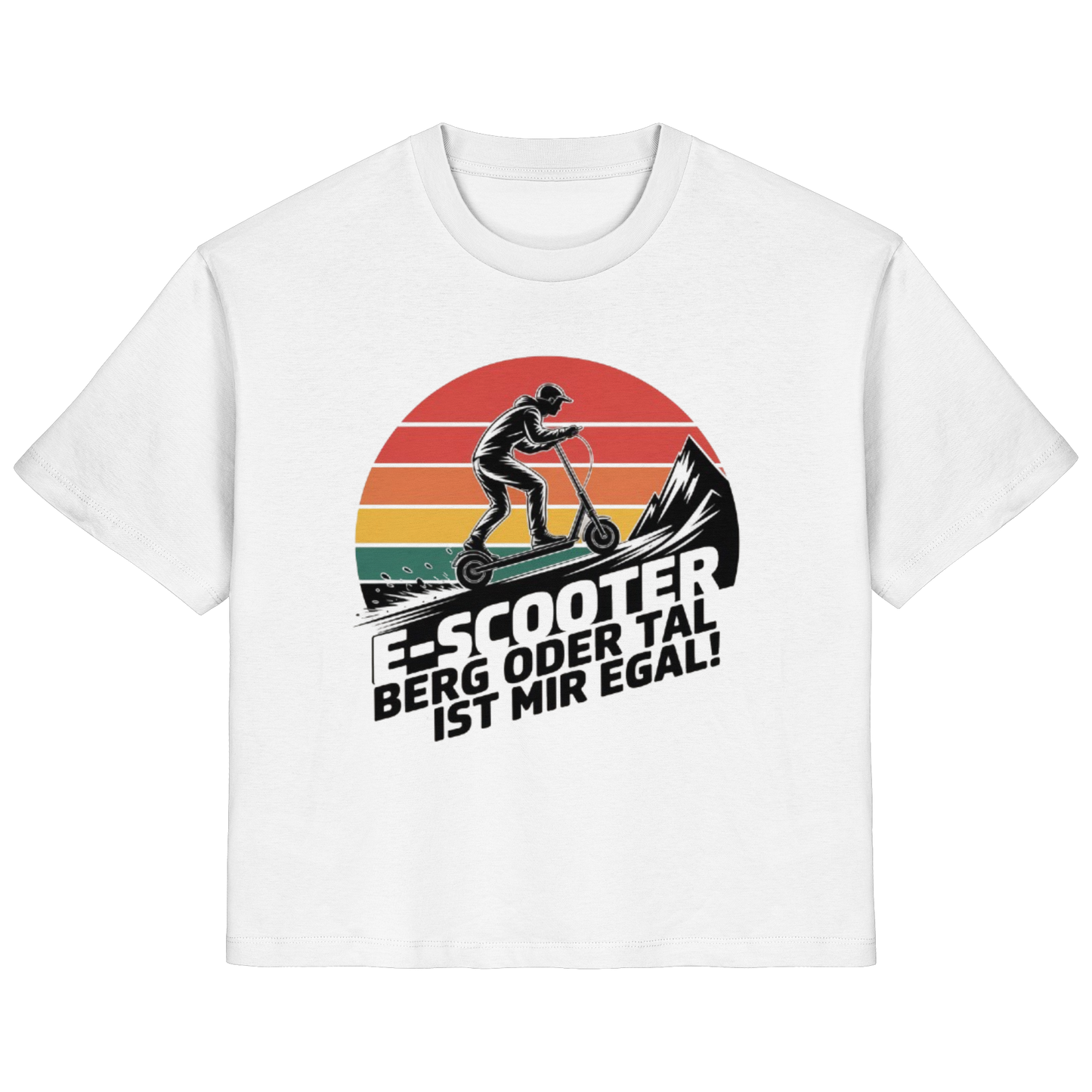 E-Scooter Berg oder Tal ist mir egal - Ladies Organic Shirt
