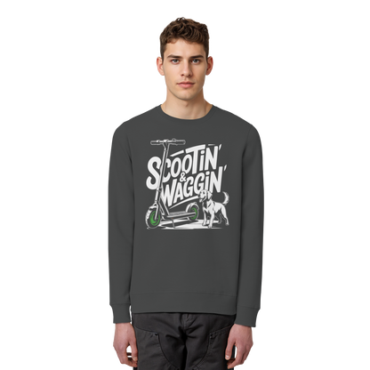 Scootin’ & Waggin’ - Organic Basic Unisex Sweatshirt