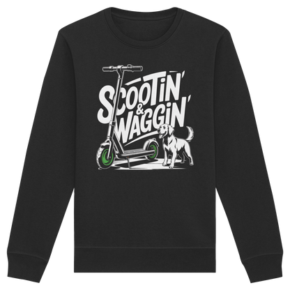 Scootin’ & Waggin’ - Organic Basic Unisex Sweatshirt