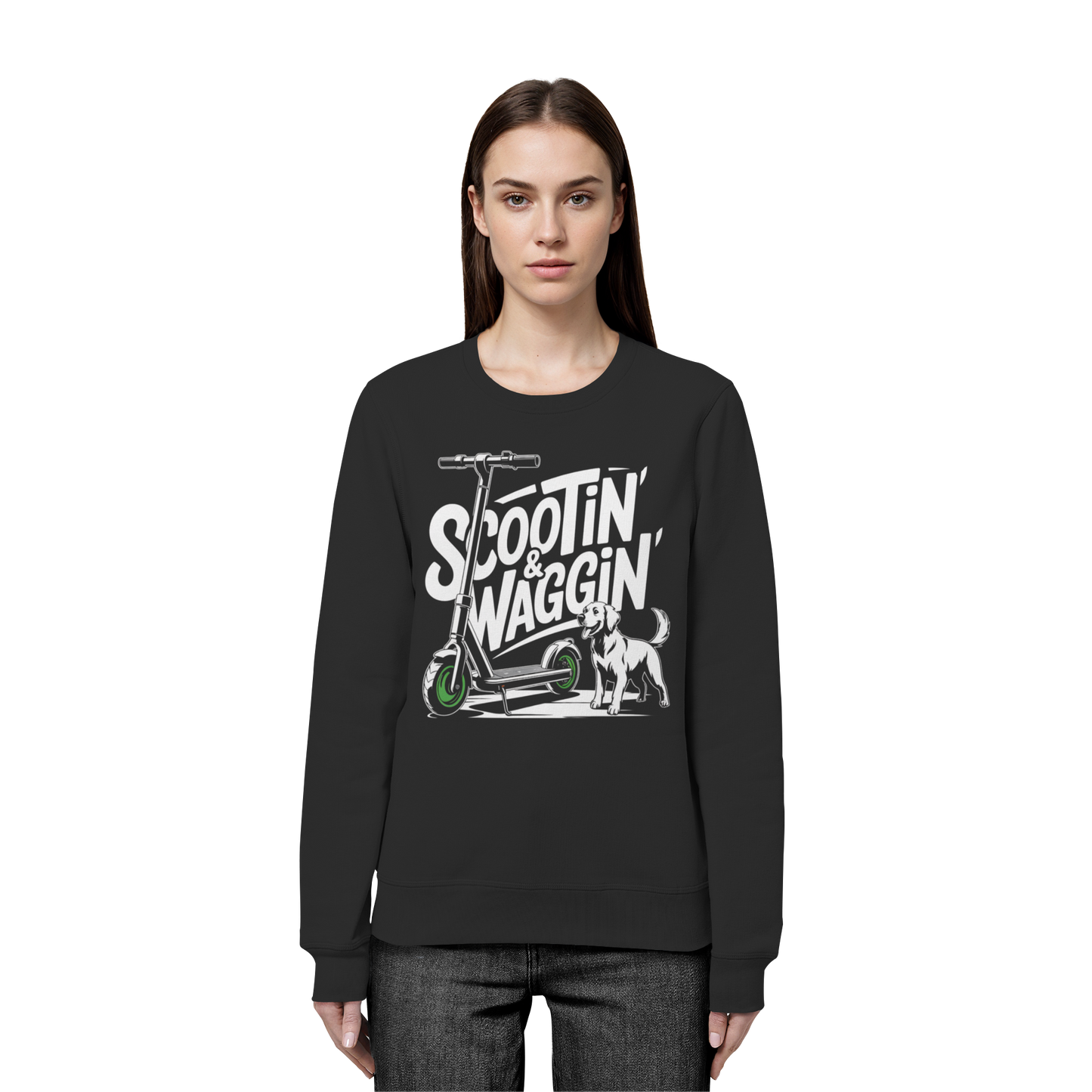Scootin’ & Waggin’ - Organic Basic Unisex Sweatshirt