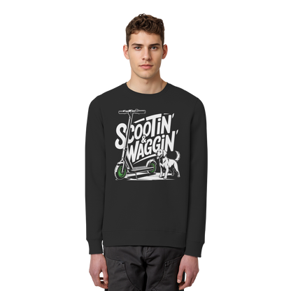 Scootin’ & Waggin’ - Organic Basic Unisex Sweatshirt