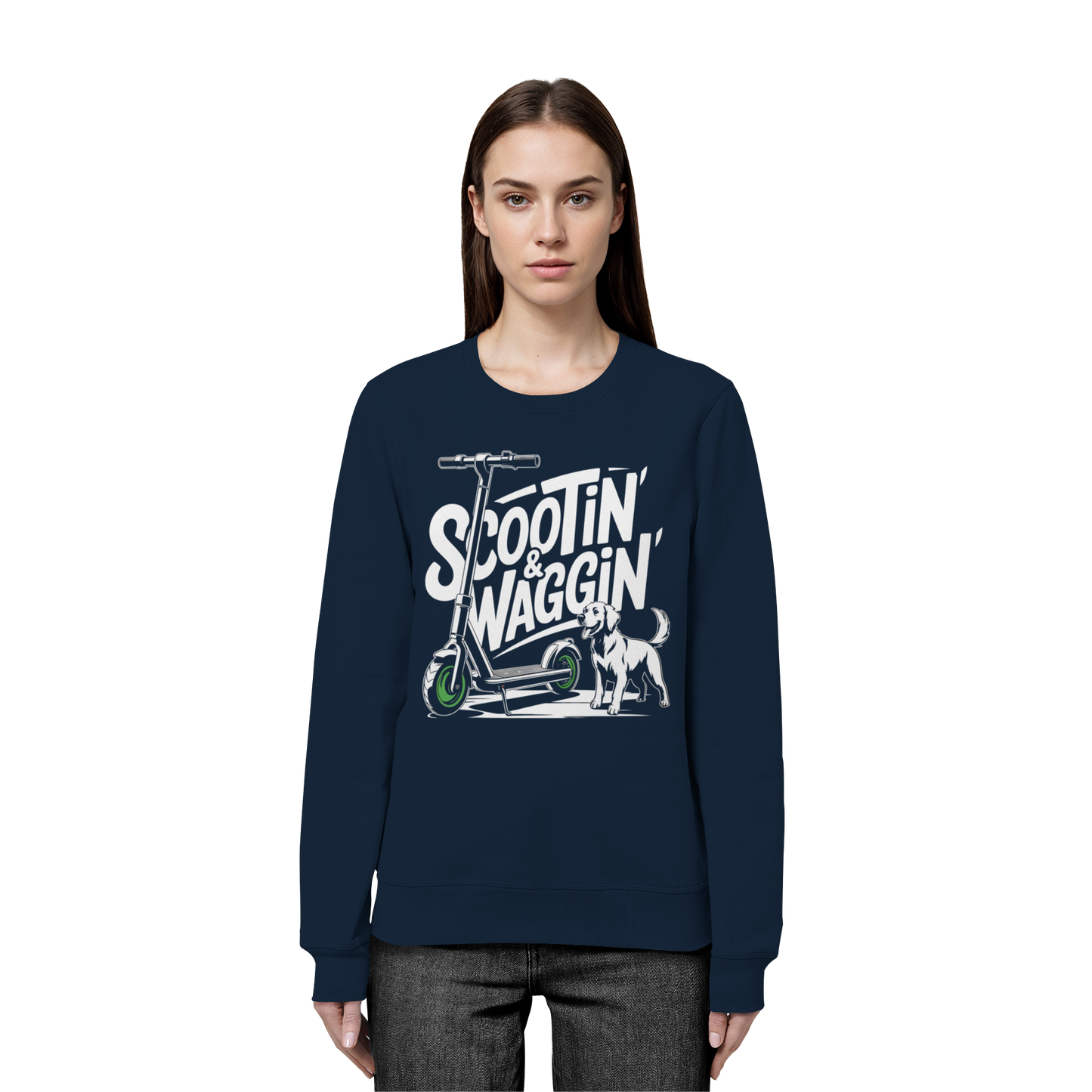 Scootin’ & Waggin’ - Organic Basic Unisex Sweatshirt