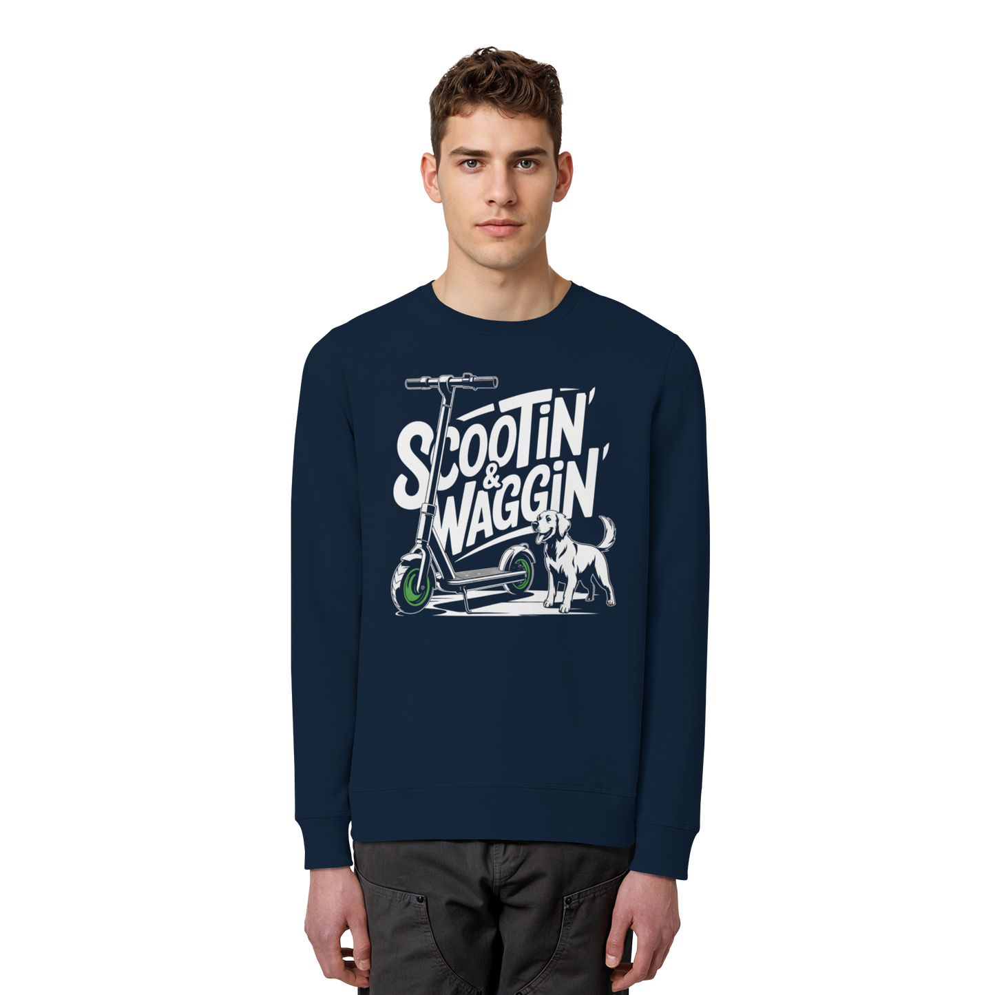Scootin’ & Waggin’ - Organic Basic Unisex Sweatshirt