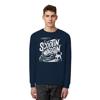 Scootin’ & Waggin’ - Organic Basic Unisex Sweatshirt