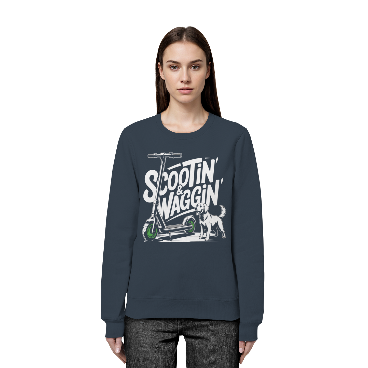 Scootin’ & Waggin’ - Organic Basic Unisex Sweatshirt