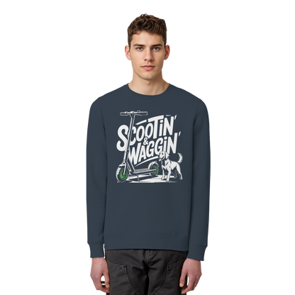 Scootin’ & Waggin’ - Organic Basic Unisex Sweatshirt