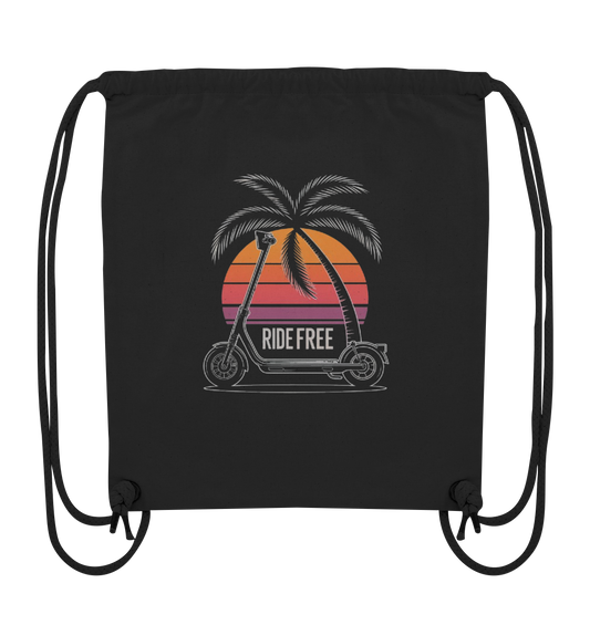 Ride Free Sunset and Palm - Organic Gym-Bag
