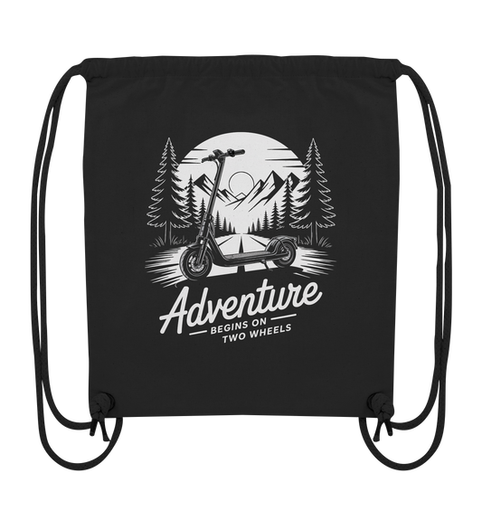 Adventure begins on two wheels - Organic Gym-Bag