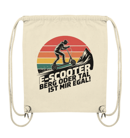 E-Scooter Berg oder Tal ist mir egal - Organic Gym-Bag