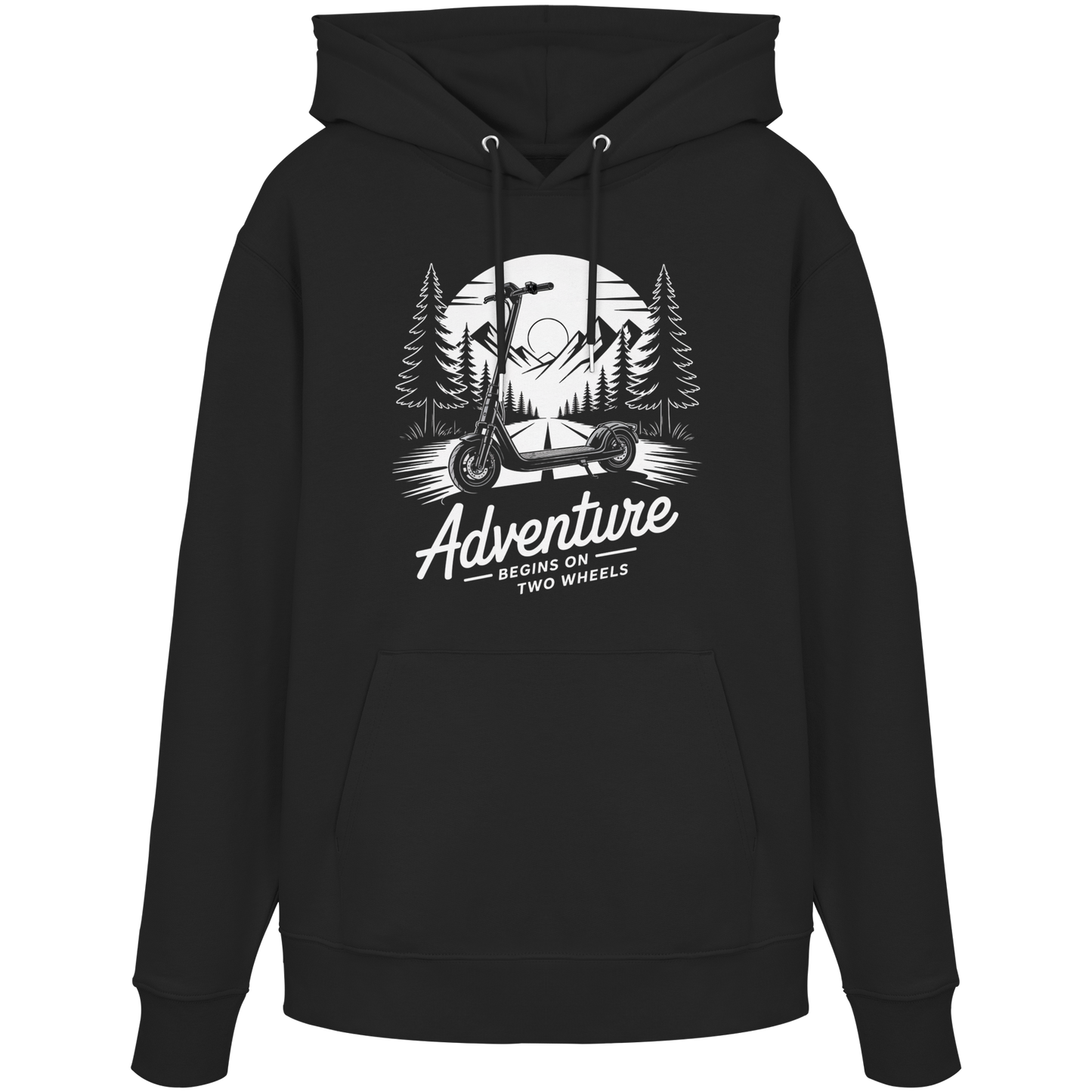 Adventure begins on two wheels - Organic Hoodie
