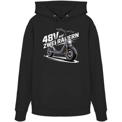 48 V auf zwei Rädern - Organic Hoodie