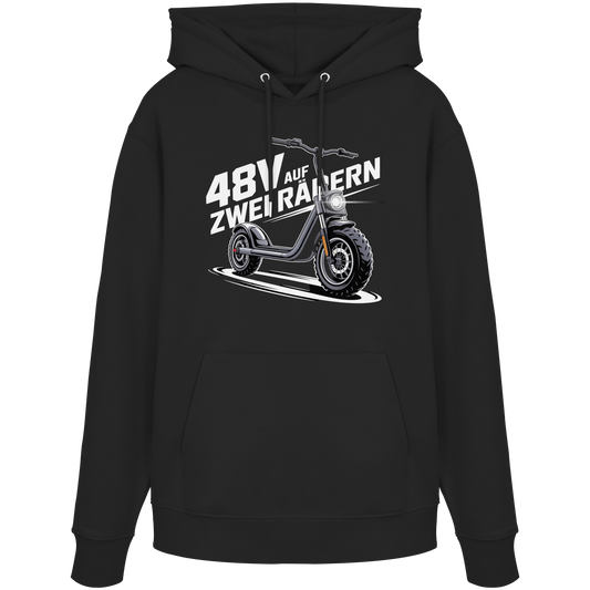 48 V auf zwei Rädern - Organic Hoodie