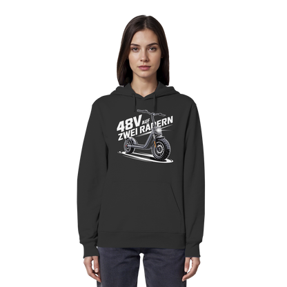 48 V auf zwei Rädern - Organic Hoodie