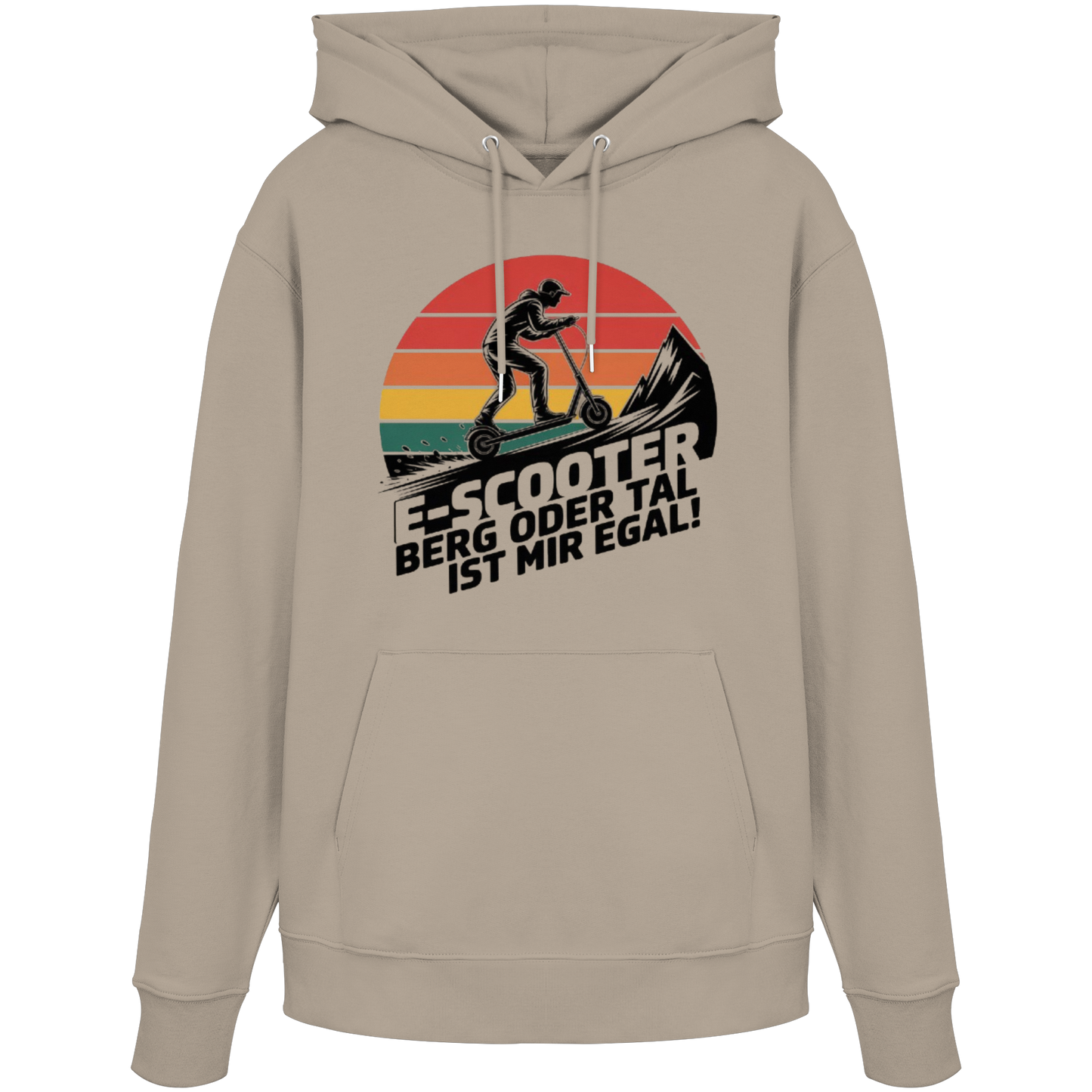 E-Scooter Berg oder Tal ist mir egal - Organic Hoodie