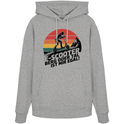E-Scooter Berg oder Tal ist mir egal - Organic Hoodie