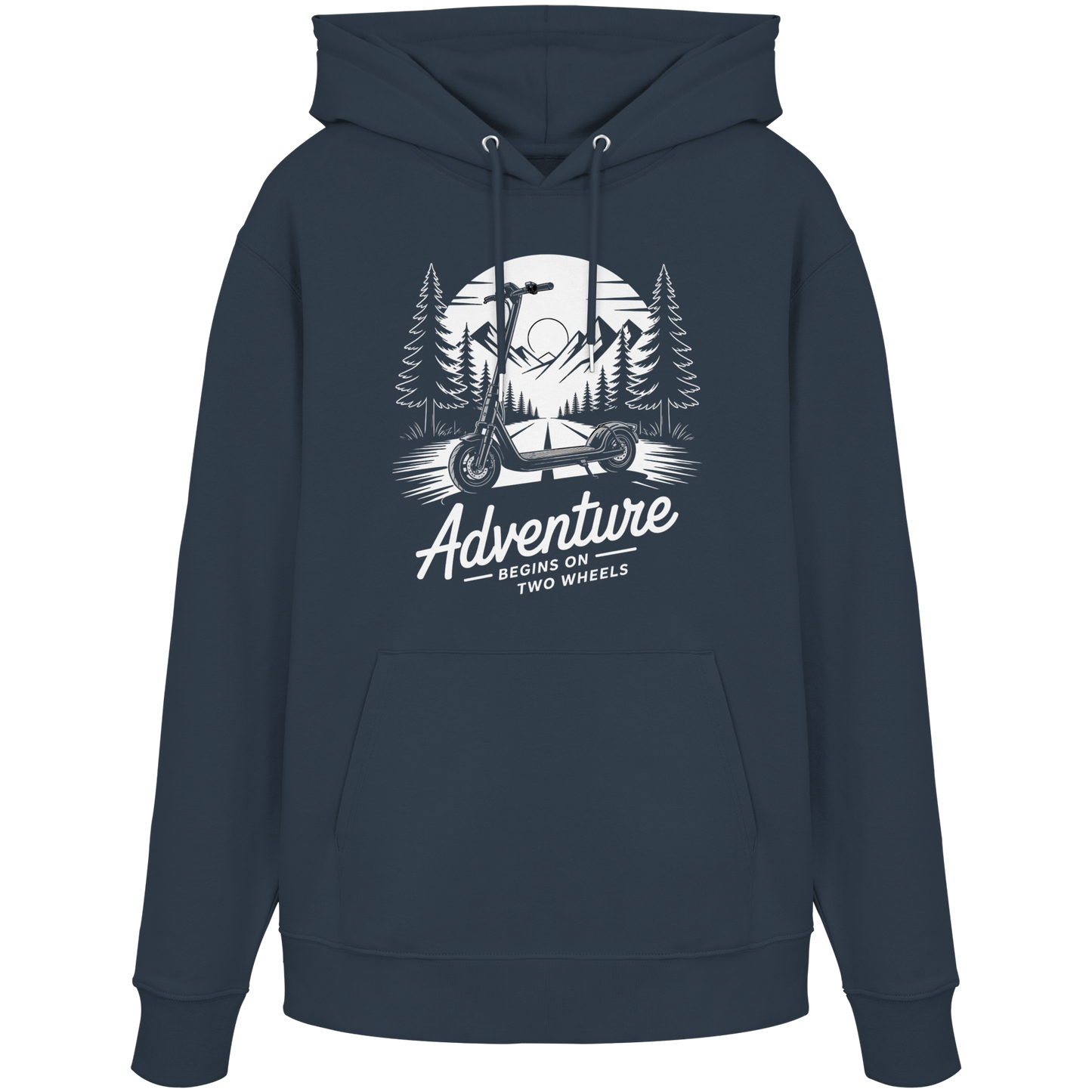 Adventure begins on two wheels - Organic Hoodie