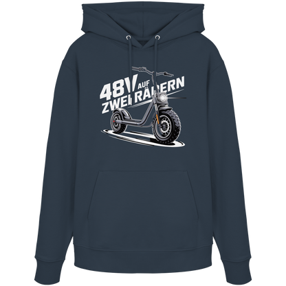 48 V auf zwei Rädern - Organic Hoodie