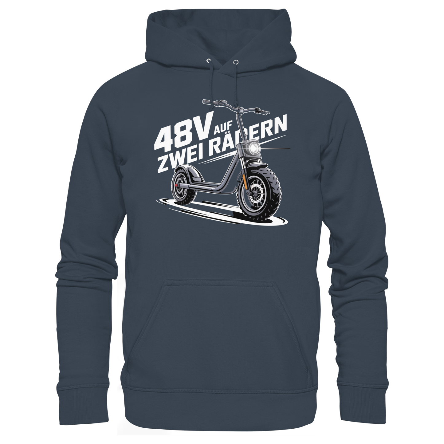48 V auf zwei Rädern - Organic Hoodie