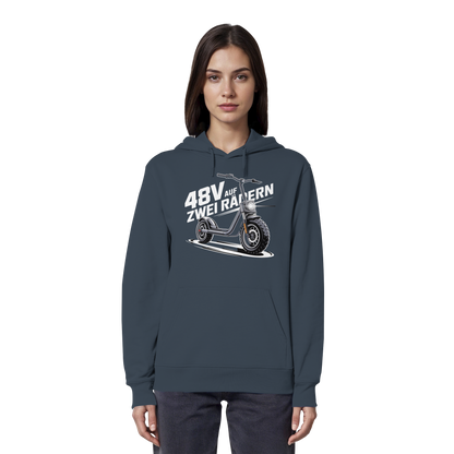 48 V auf zwei Rädern - Organic Hoodie