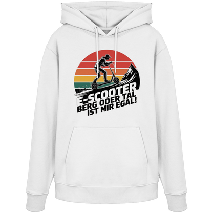 E-Scooter Berg oder Tal ist mir egal - Organic Hoodie