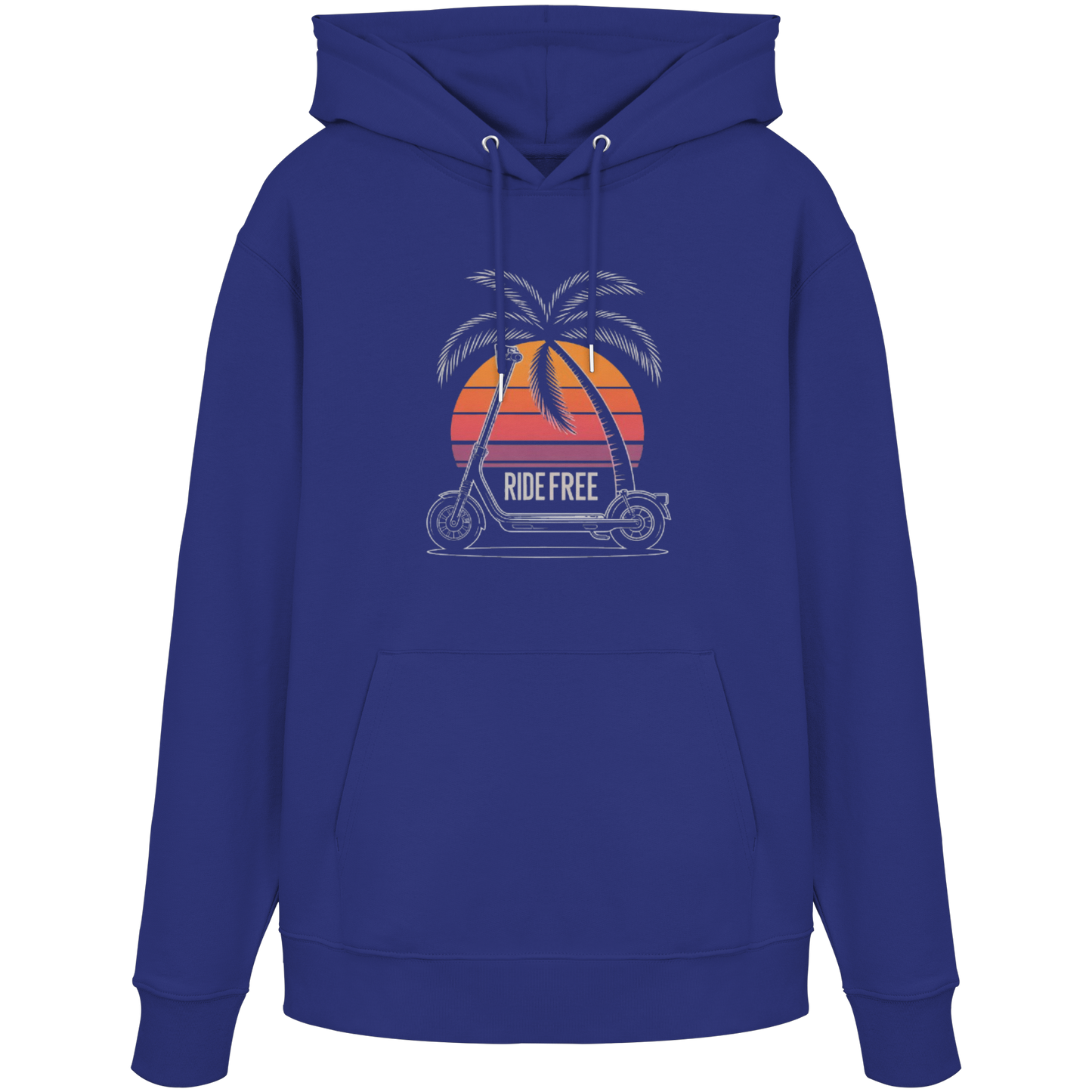 Ride Free Sunset and Palm - Organic Hoodie
