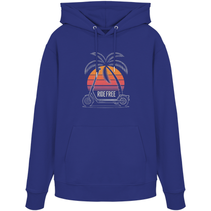 Ride Free Sunset and Palm - Organic Hoodie