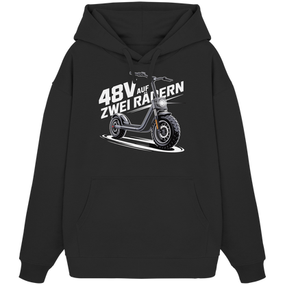 48 V auf zwei Rädern - Organic Oversize Hoodie